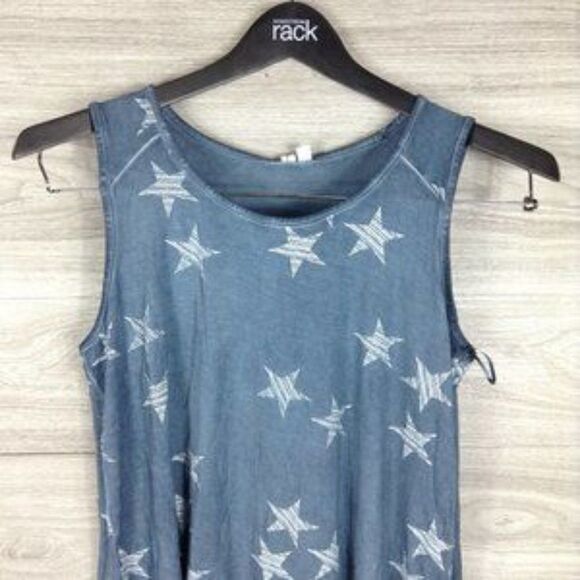 CG Sport Star Print High/Low Tank Top - Picture 3 of 5